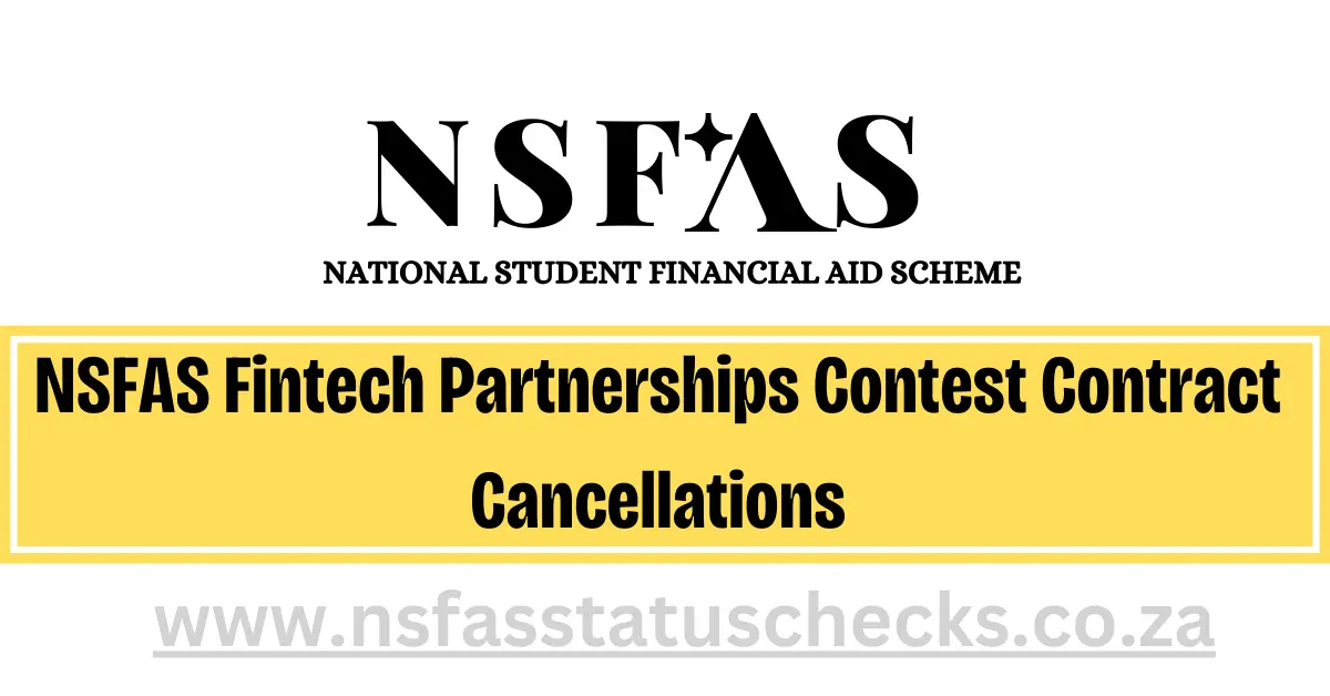 NSFAS Fintech Partnerships Cancellations