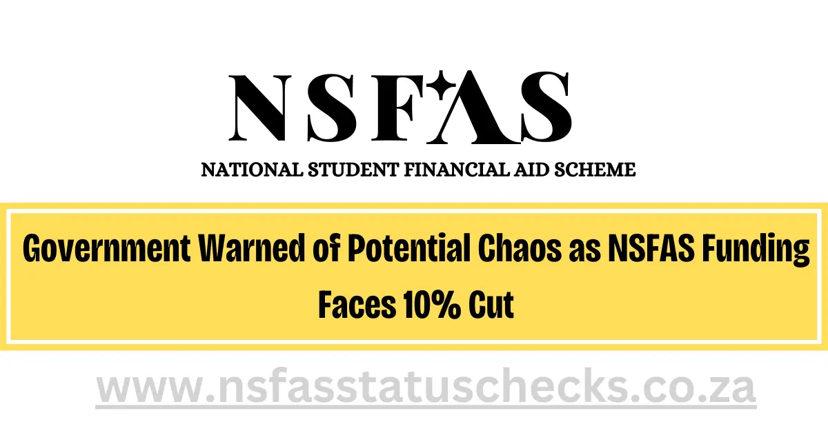 NSFAS Funding Faces 10% Cut