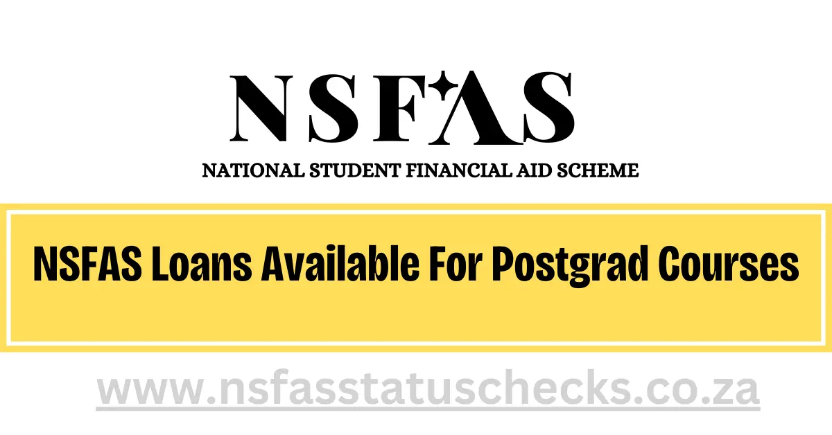 NSFAS Loans for Postgrad Courses