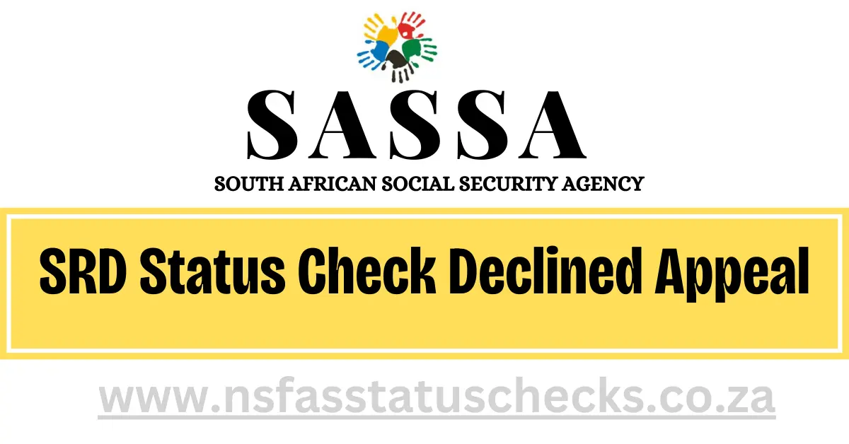 SRD Status Check Declined Appeal