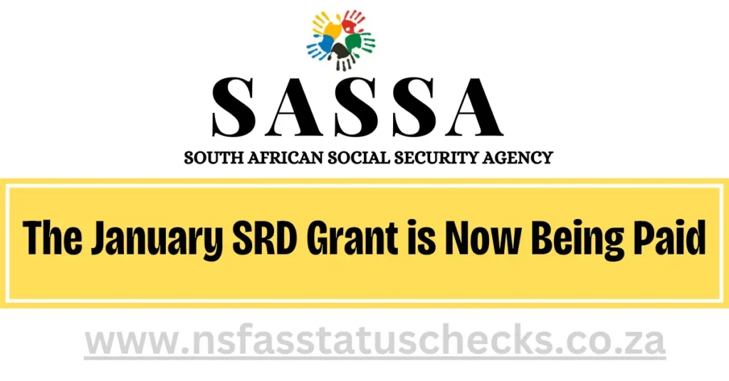 The January SRD Grant is Now Being Paid